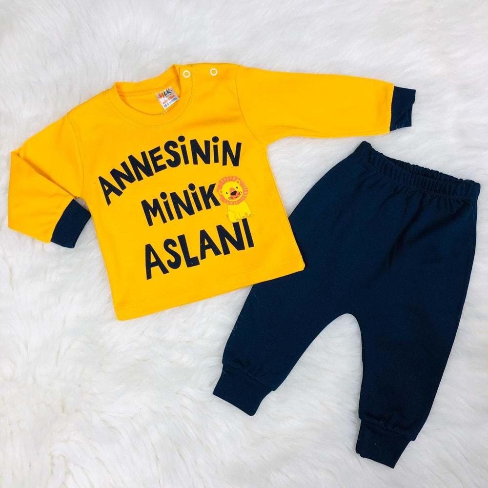 Annesinin Minik Aslanı 3 Ay Erkek Bebek Takım