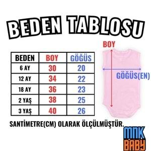 Baskılı Kalpli Fincan Kedi Bebek Çıtçıtlı Body - MNK0663-MAVİ-6 AY