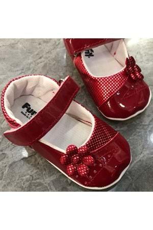 Funny Baby Kırmızı Kız Babet Ayakkabı