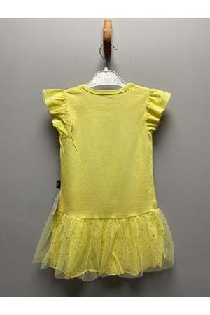 Melek Kız Penye Tütülü Yazlık Elbise MNK0413