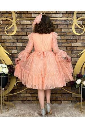 Somon Vintage Dantel Kız Çocuk Elbise