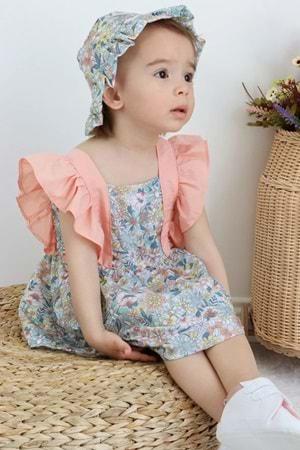Kız Bebek Pamuklu Çıtır Bebek Elbise TF7313