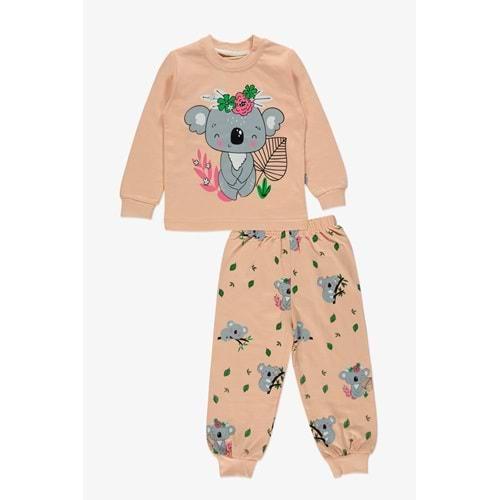 Baskılı İkiiplik Kız Pijama Takım MNK0602