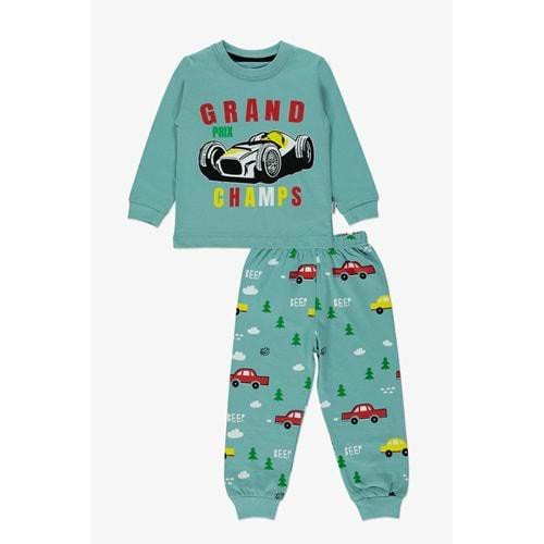 Baskılı İkiiplik Erkek Pijama Takım MNK0603