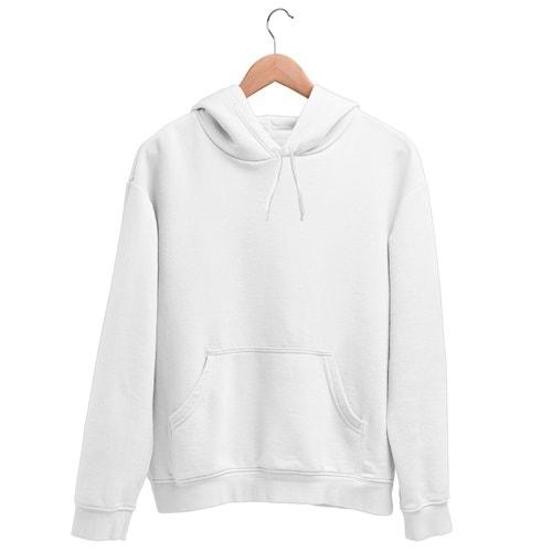 Erkek Sweatshirt Pamuklu Standart Fit Normal Kesim İçi Polarlı 2 İplik Kapüşonlu